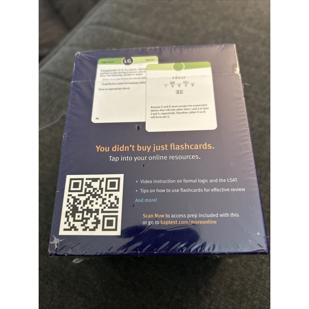 Kaplan LSAT Flashcards NEW In Box - Picture 2 of 3